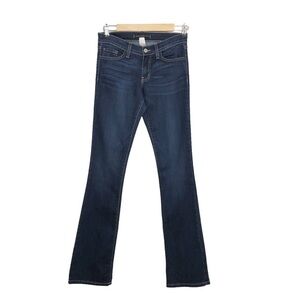 Flying Monkey Made in USA Style L7671 Dark Blue Wash Low Rise Jeans 26